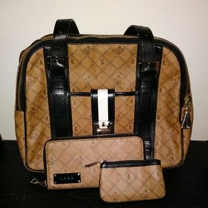 L.A.M.B. SADDLE OFFORD BAG, WALLET & KEY POUCH